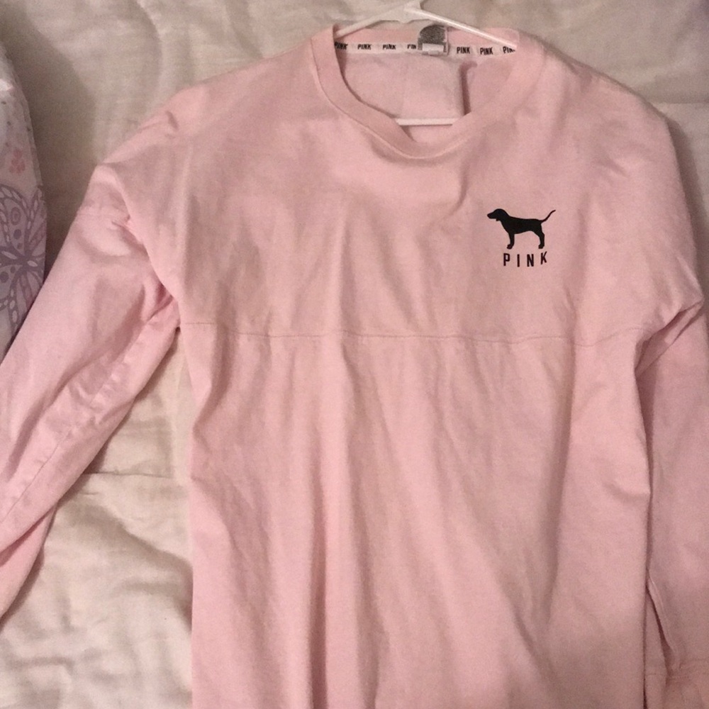 Pink PINK long sleeve spirit jersey